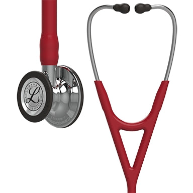 3M Healthcare Littmann Cardiology IV Diagnostic Stethoscopes - 3M Littmann Cardiology IV Diagnostic Stethoscope, Mirror-Finish Chestpiece and Stem, Burgundy Tube, Stainless Headset, 27" - 6170