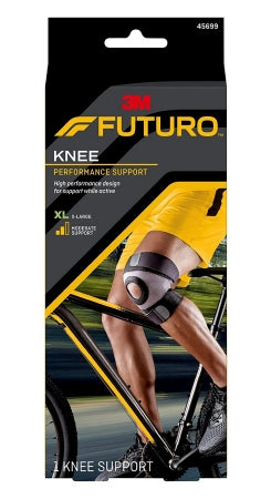 3M Healthcare FUTURO Sport Moisture Control Knee Support - Futuro Knee Support, 2-Strap, Size XL - 45699ENR