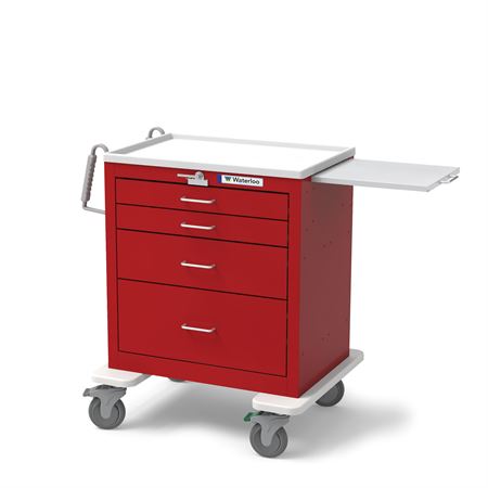 4-Drawer Heavy-Duty Steel Emergency Cart with Accessory Package 4-Drawer with Accessory Pkg - 36"H