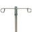 4-Leg Heavy Base IV Stand 2 Hooks