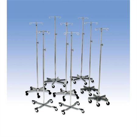 4-Leg Heavy Base IV Stand 2 Hooks