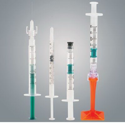 Heparin Syringe, 1 mL, 3.2 IU, Luer Slip Tip