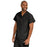 Medline ComfortEase Unisex V-Neck Scrub Top with 1 Pocket - ComfortEase Unisex V-Neck 1-Pocket Scrub Top, Size L, Black - 410DKWL