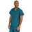 Medline ComfortEase Unisex V-Neck Scrub Top with 1 Pocket - ComfortEase Unisex V-Neck 1-Pocket Scrub Top, Size XL, Caribbean Blue - 410JCBXL