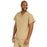 Medline ComfortEase Unisex V-Neck Scrub Top with 1 Pocket - ComfortEase Unisex V-Neck 1-Pocket Scrub Top, Size L, Khaki - 410JKKL