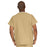 Medline ComfortEase Unisex V-Neck Scrub Top with 1 Pocket - ComfortEase Unisex V-Neck 1-Pocket Scrub Top, Size L, Khaki - 410JKKL