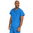 Medline ComfortEase Unisex V-Neck Scrub Top with 1 Pocket - ComfortEase Unisex V-Neck 1-Pocket Scrub Top, Size XS, Royal Blue - 410JRLXS