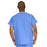 Medline ComfortEase Unisex V-Neck Scrub Top with 1 Pocket - ComfortEase Unisex V-Neck 1-Pocket Scrub Top, Size M, Ceil Blue - 410JTHM