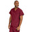 Medline ComfortEase Unisex V-Neck Scrub Top with 1 Pocket - ComfortEase Unisex V-Neck 1-Pocket Scrub Top, Size M, Wine - 410JWNM