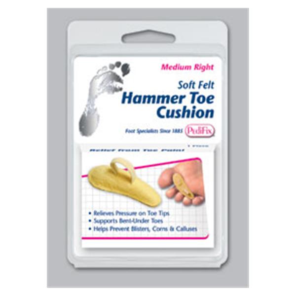 Pedifix Cushion Hammer Toe Soft Felt Size Medium Right Ea