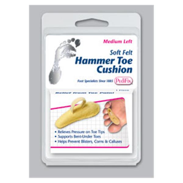 Pedifix Cushion Hammer Toe Soft Felt Size Medium Left Ea