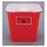 Bemis Healthcare Container Sharps Sentinel 11gal Large Plstc Rnd Opn Red 6/CA