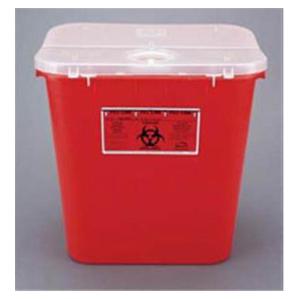 Bemis Healthcare Container Sharps Sentinel 11gal Large Plstc Rnd Opn Red 6/CA