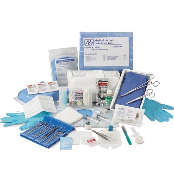 Owen and Minor Tracheostomy Care Kits - Tyvek Trach Care Kit with Gloves and Hydrogen Peroxide - 4128