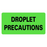 Laguna Coast Associates Droplet Precaution Labels - Droplet Precaution Label - PC514-K