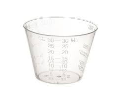 Medline Nonsterile Graduated Plastic Medicine Cups - Graduated Plastic Medicine Cup, 2 oz. - DYNDX02763