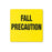 Laguna Coast Associates Fall Labels - Fall Precaution Label, Yellow, Size L - 1646-45