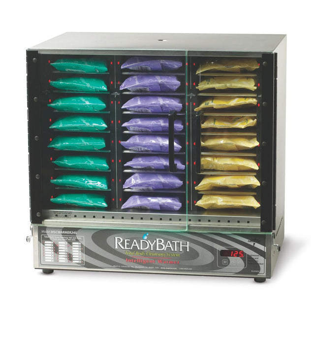 Medline ReadyBath Warmers - ReadyBath Warmer with Intelligent Lighting System, 28 Slots - MSCWARMER28S