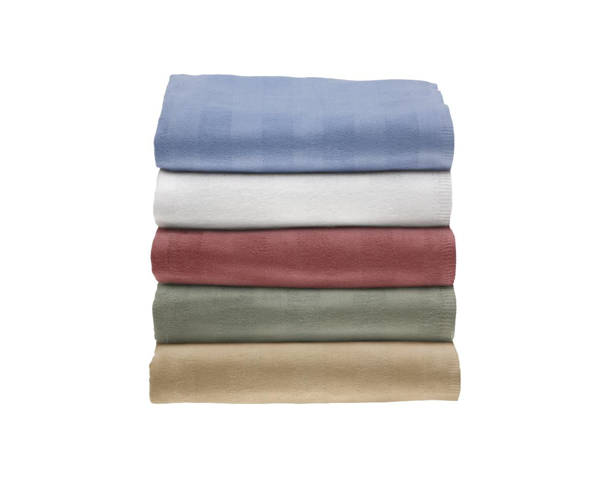 Medline Herringbone Spread Blankets - BLANKET, SPREAD, HERRINGBNE, 70X108, LINEN - MDTR1471131I