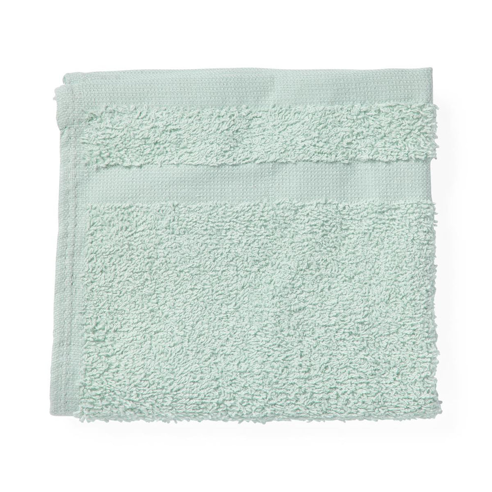 Medline Premium 100% Cotton Ring Spun Terry Washcloths - Premium Ring-Spun Cotton Terry Washcloth, Seafoam, 12" x 12", 1.4 lb./Dz. - MDTWC5C22SEA