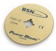 BSN Medical Power Blade Cast Saw Blades - Delta Cast Power Blade, Titanium Nitride Coating - 7348132