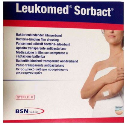 BSN Medical Leukomed Sterile Wound Protection - Leukomed Sorbact Dressing, 4" x 12" with 2" x 10" Pad - 7619905