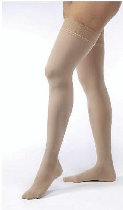 BSN Medical Opaque Thigh High Compression Stockings - STOCKING, JOBST, THIGH, 15-20, OPAQUE, BLK, SM - 115504