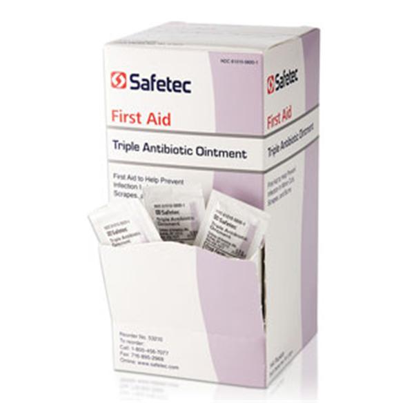 Safetec Of America  Triple Antibiotic Ointment 0.9gm 144/Bx, 12 BX/CA (53210)