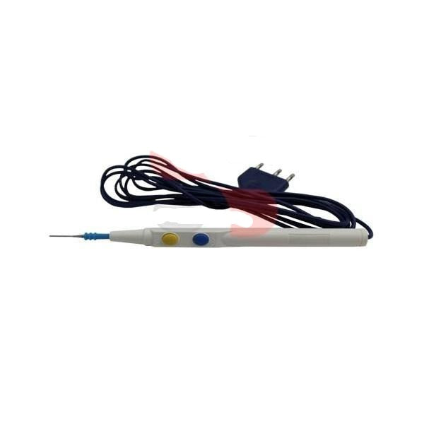 Symmetry Surgical Olsen Monopolar Button Switch Pens - Hand-Activated Switch Pen with 10' Cord, White - 75530