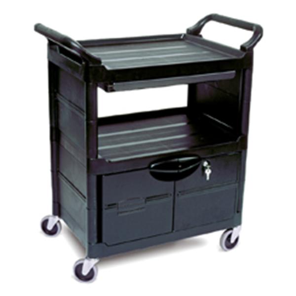 Rubbermaid Utility Basket Cart 1 Door/Slide Drawer EA