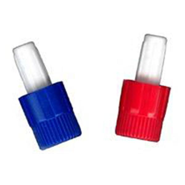 Molded Products Blood Line Cap Red/ Blue Sterile 100St/Bg, 40 BG/CA (MPC-125)