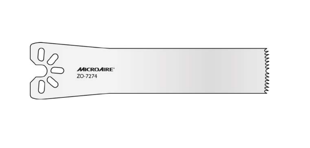 Microaire Surgical Oscillating Blades - BLADE, SAW, OSC, LARGE, 19.5MMX86MMX0.9MM - ZO-7274