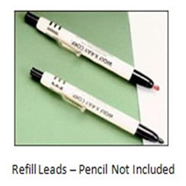 Wolf X-Ray Pencil Marking Black For Refill Skin/ Film/ Glass/ Metal 5/Bx