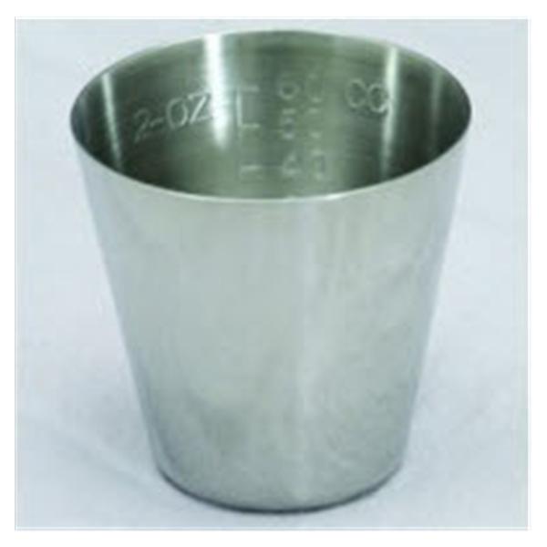 Polarware Cup Medicine 2oz Stainless Steel Graduated 2x2-1/8" Silver EA