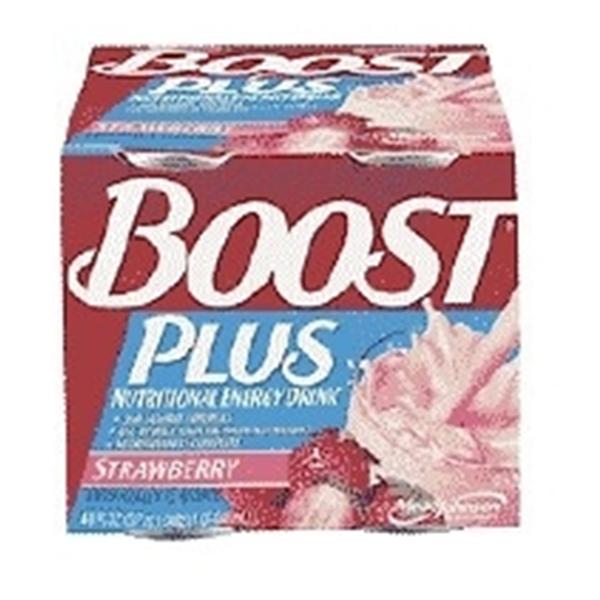 Nestle Healthcare Nutrition Boost Plus Liquid Nutritional Beverage Strawberry 8oz 27/Ca