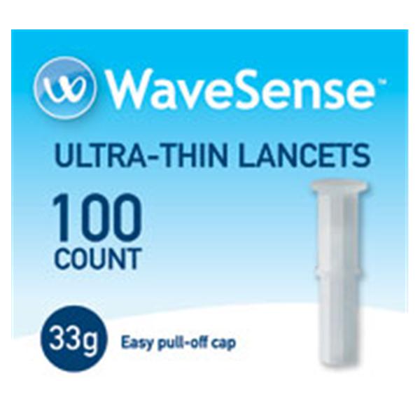 Agamatrix  Lancet WaveSense 33gx0.2mm Ultthn Strl Wht Incision Device 100/Bx, 20 BX/CA (8000-01971)