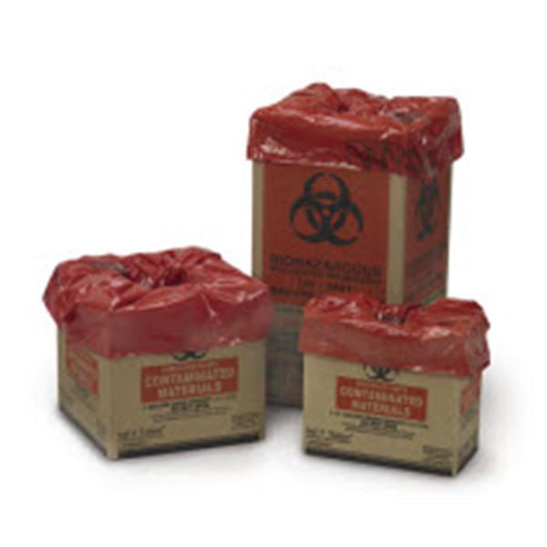 Medegen Medical Products Container Biohazard Saf-T 5gal Cardboard Red/Black 25/CA