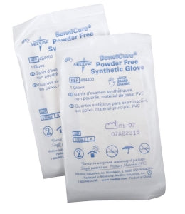 Medline SensiCare Powder-Free Stretch Vinyl Sterile Exam Gloves - SensiCare Sterile Powder-Free Stretch Vinyl Exam Gloves, Singles, Size L - 484403