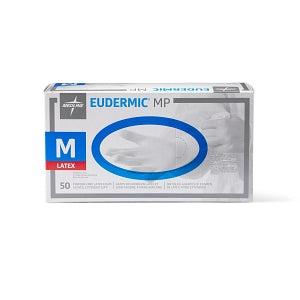 Medline Eudermic MP High-Risk Powder-Free Latex Exam Gloves - Eudermic MP Powder-Free 12" High-Risk Exam Gloves, Size M - 485602