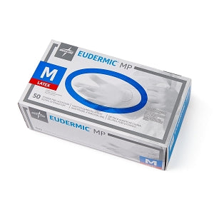 Medline Eudermic MP High-Risk Powder-Free Latex Exam Gloves - Eudermic MP Powder-Free 12" High-Risk Exam Gloves, Size M - 485602