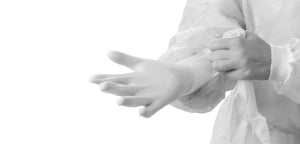 Medline Eudermic MP High-Risk Powder-Free Latex Exam Gloves - Eudermic MP Powder-Free 12" High-Risk Exam Gloves, Size 2XL - 485605