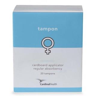 Cardinal Health Regular Absorbency Tampons - Regular Absorbency Tampon with Cardboard Applicator - FH-TAM01