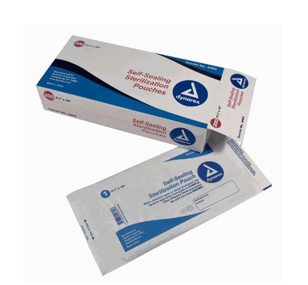 Dynarex Corporation Self-Sealing Sterilization Pouches - Self-Sealing Sterilization Pouch, 5.25" x 1" - 4464