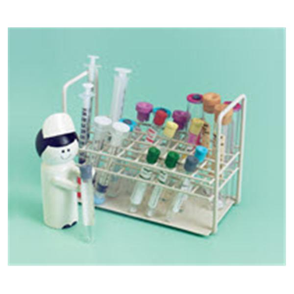 Health Care Logistics Test Tube/ Syringe Rack 32 Place Beige Ea