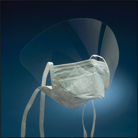 3M Surgical Mask with Eye Shield Pouch Ties One Size Fits Most Blue - 1838FSG