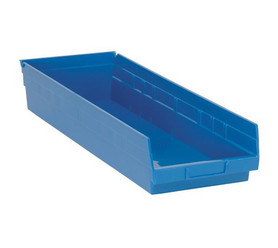 Blue Economy Shelf Bin, 11-1/8"W x 17-7/8"L x 4"H