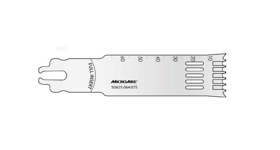 MicroAire Surgical Dual Saw Blades - Sys6 Dual Tooth Saw Blade, 25 x 75 x 0.89 mm - SO625-089-075