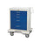 Dark Blue/Gray Classic Anesthesia Cart with Key Lock 5-Drawer (three 3", one 6", one 9") - 32"W x 25"D x 39.75"H