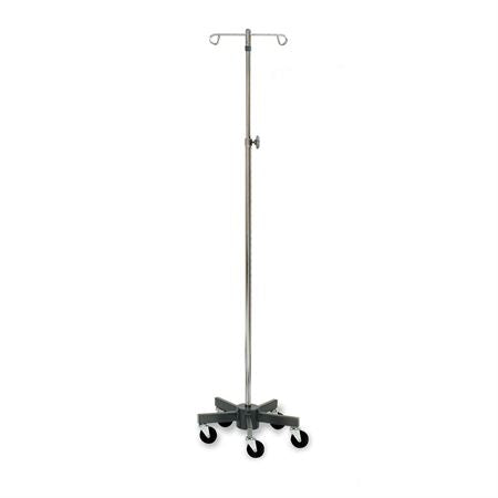 5-Leg Short Wheelbase Infusion Stand 2 Hooks