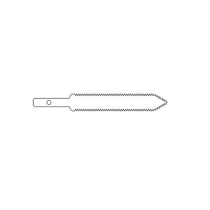 Medline Reprocsd ConMed Hall Reciprocating Blade - 5052-173 @HALL RSB 12.5MM X 73.5MM X 0.8 - 5052173RH